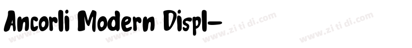 Ancorli Modern Displ字体转换
